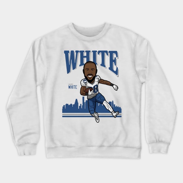 James White New England Toon Crewneck Sweatshirt by MASTER_SHAOLIN